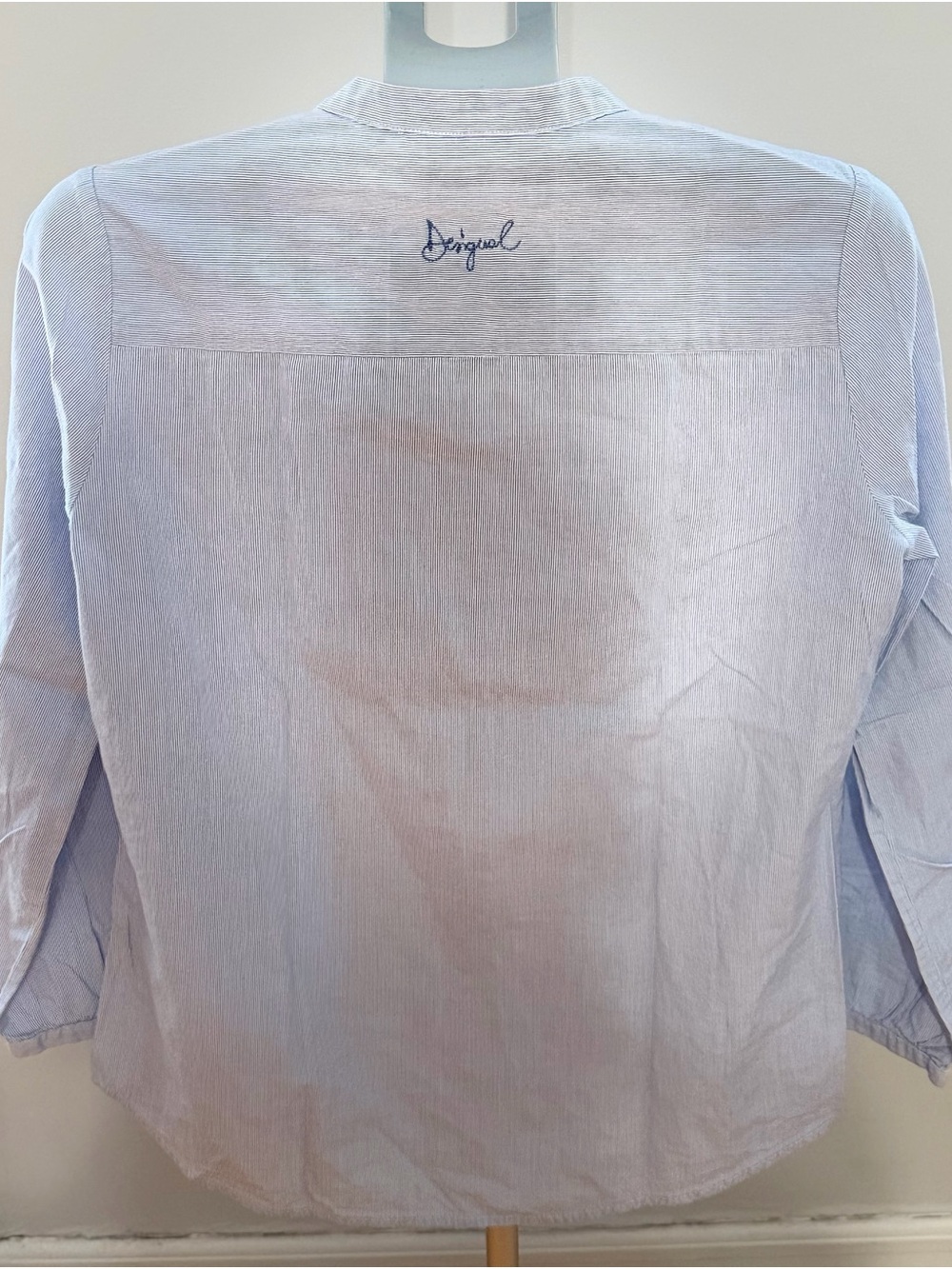 Desigual Embroidered Cotton Button-Up Shirt – Size L - Picture 6 of 9